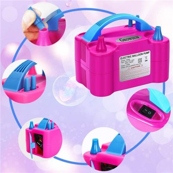 Electric Air Balloon Pump 110V 600W Balloon Blower Inflator for Garland Arch - Picture 2 of 6